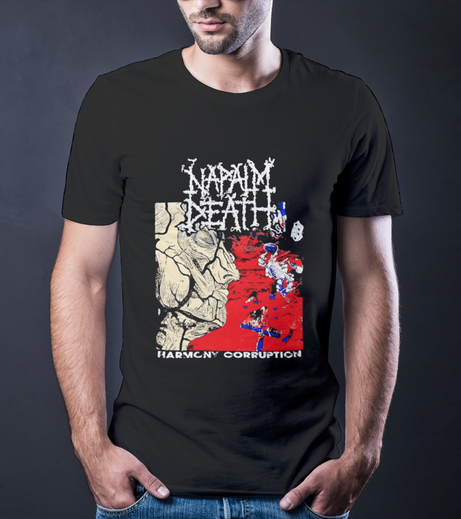 Napalm Death Harmony Corruption Abstract T-Shirt