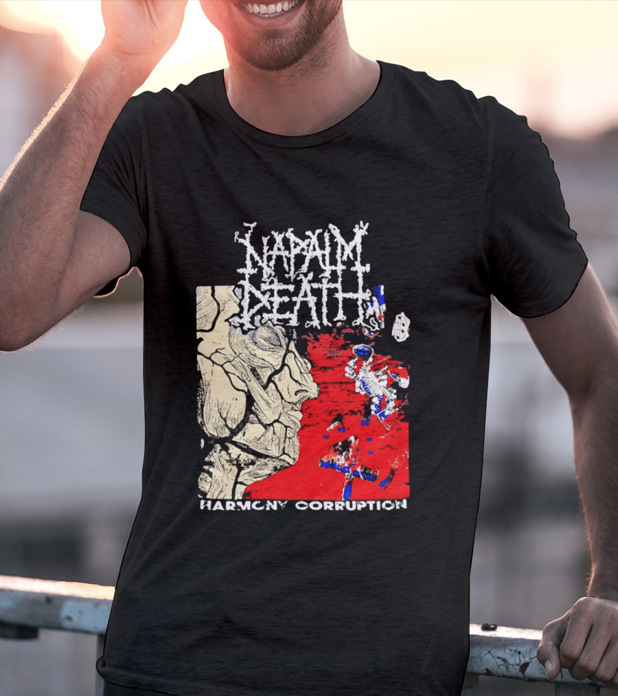 Napalm Death Harmony Corruption Abstract T-Shirt