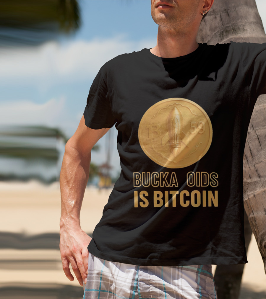 Buckazoids Bitcoin Rocket Coin B 59 T-Shirt