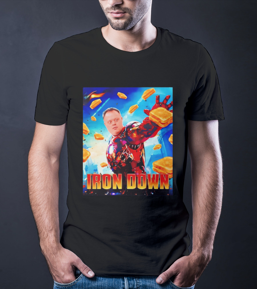Iron Down Meme Toasted Hero Explosion T-Shirt