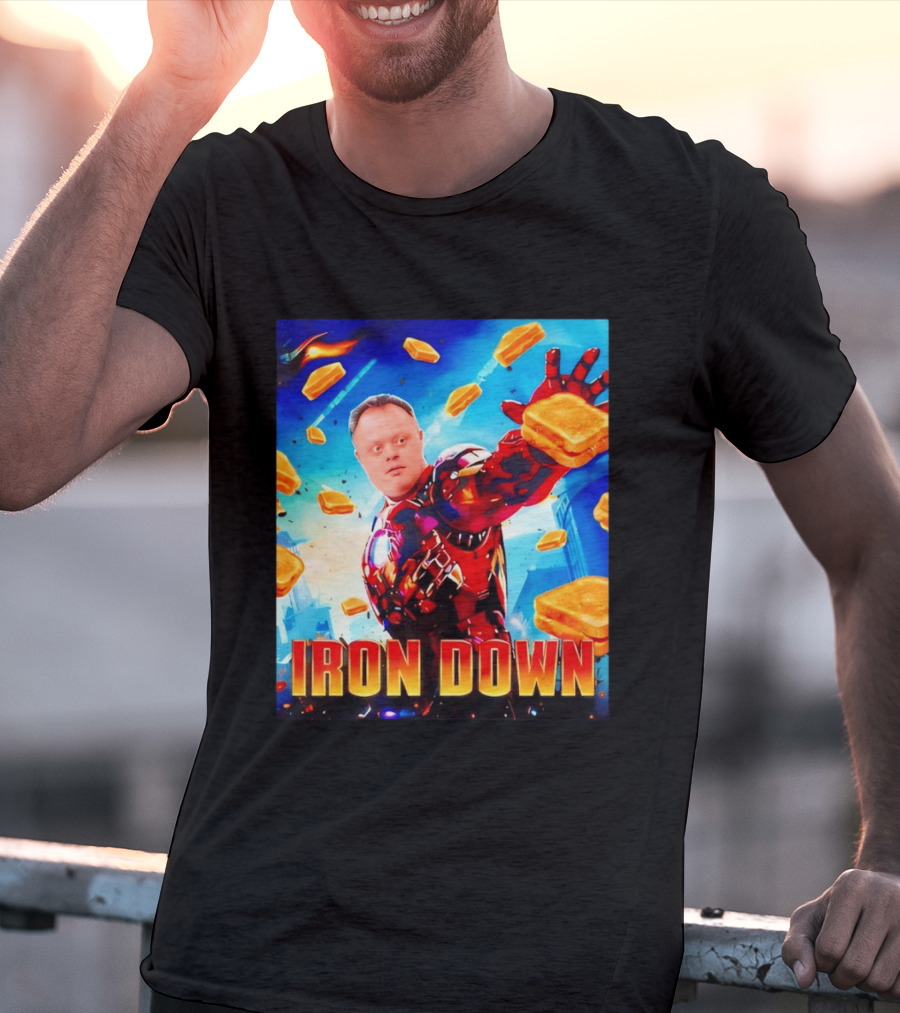 Iron Down Meme Toasted Hero Explosion T-Shirt
