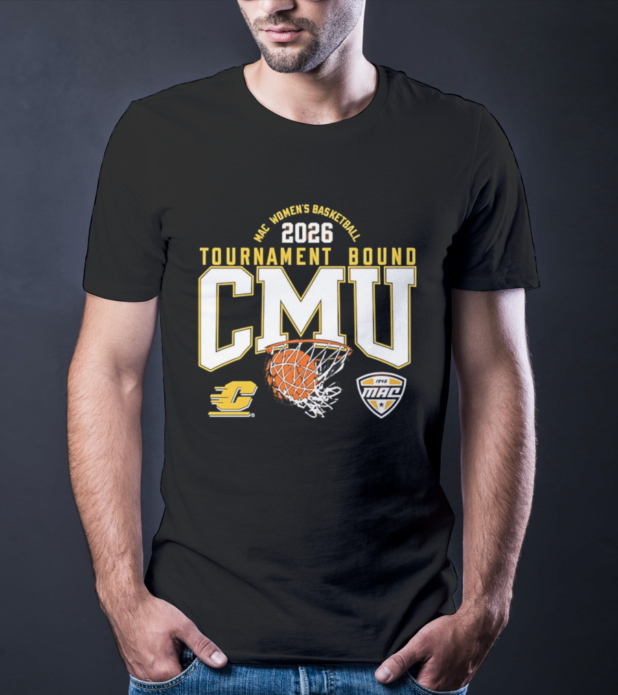 MAC Women's Basketball 2026 Tournament Bound CMU T-Shirt