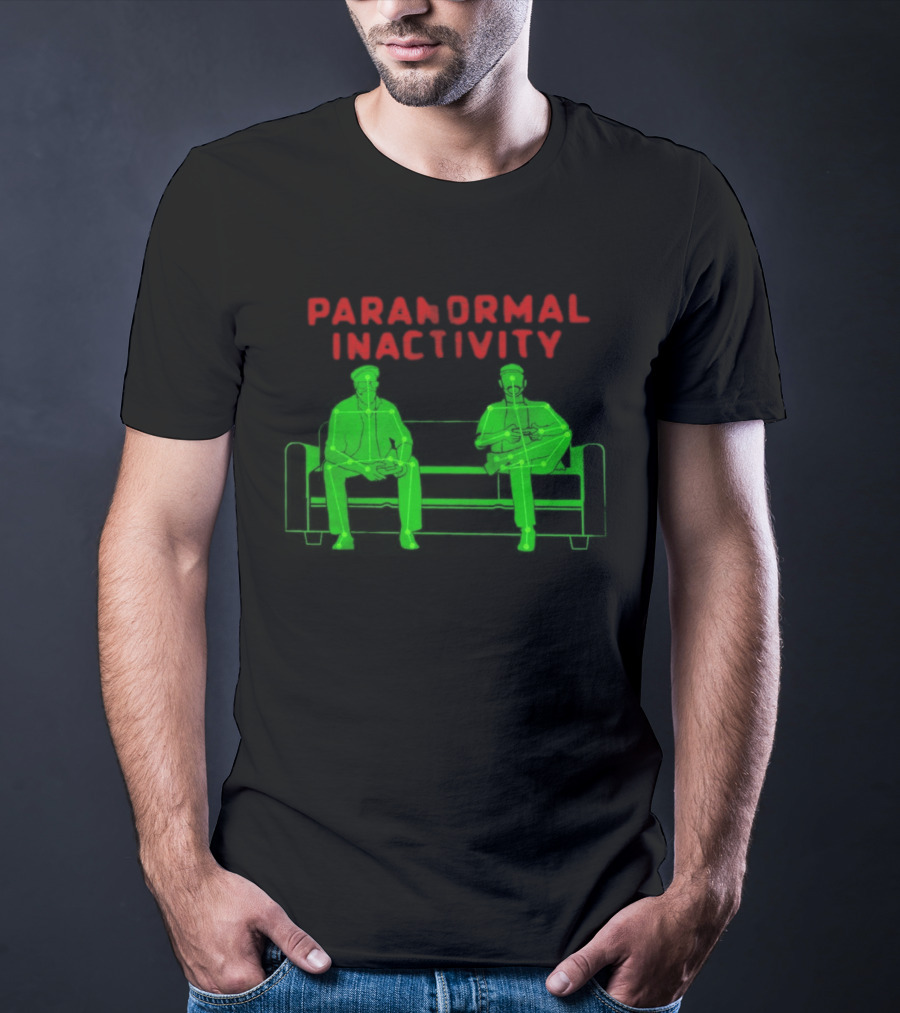 Paranormal Inactivity Ghostly Figures On Bench T-Shirt