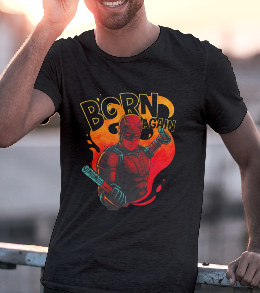 Born Again Daredevil Fiery Resurrection T-Shirt