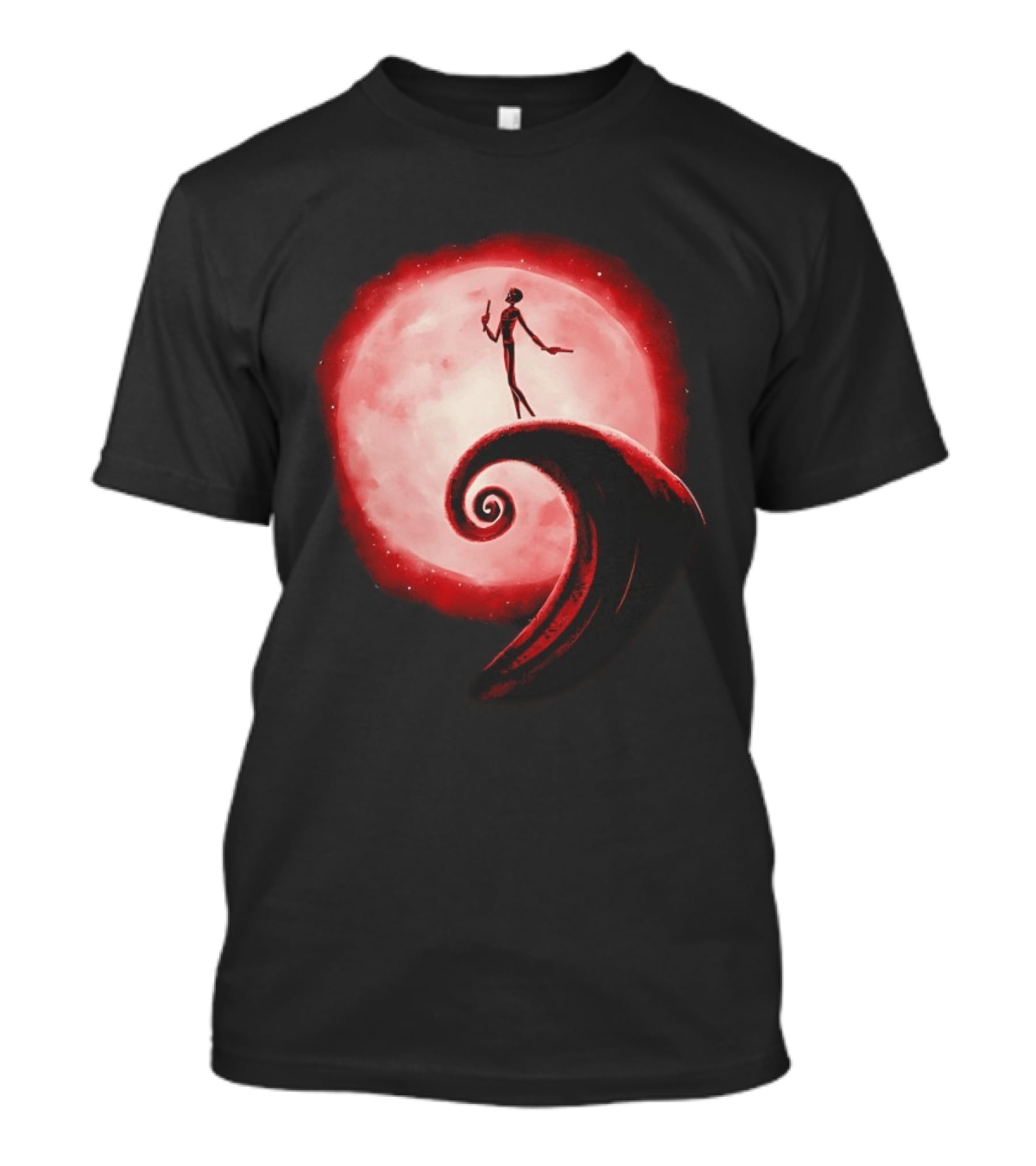 Daredevil The Nightmare Before Christmas Crossover Red Moon Scene T-Shirt