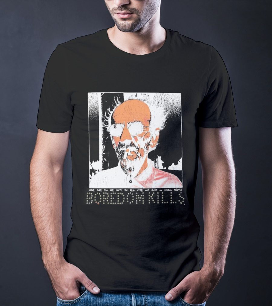 Make Sure You Are Happy In Real Life Andy Warhol Teacher T-Shirt