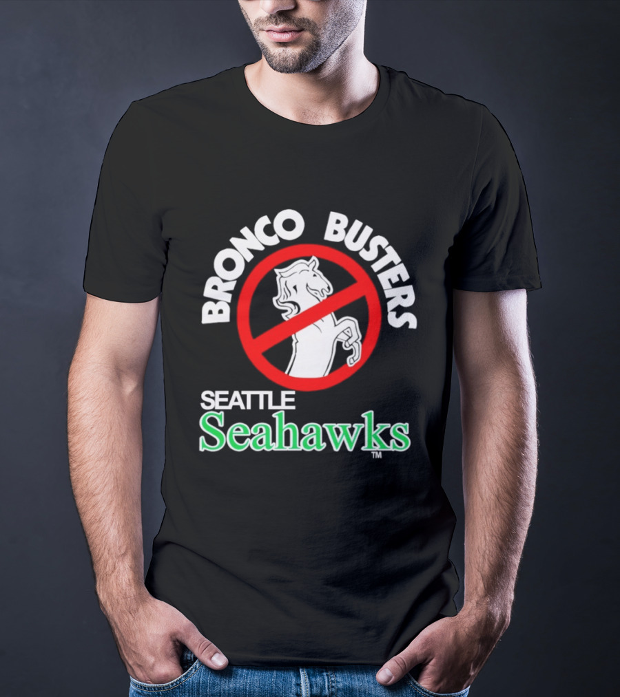 Seattle Seahawks Bronco Busters No Broncos Allowed T-Shirt