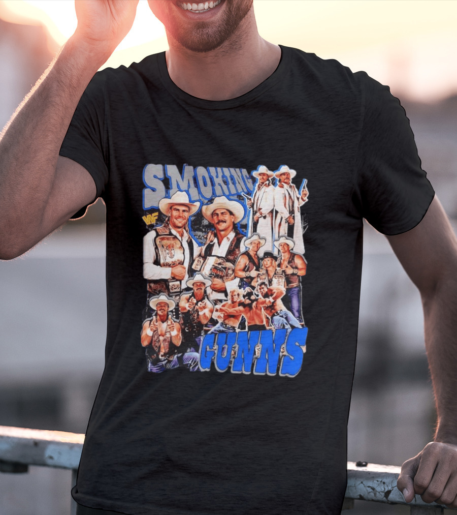 Smoking Guns Bart Gunn And Billy Gunn WWF Cowboys Champions T-Shirt