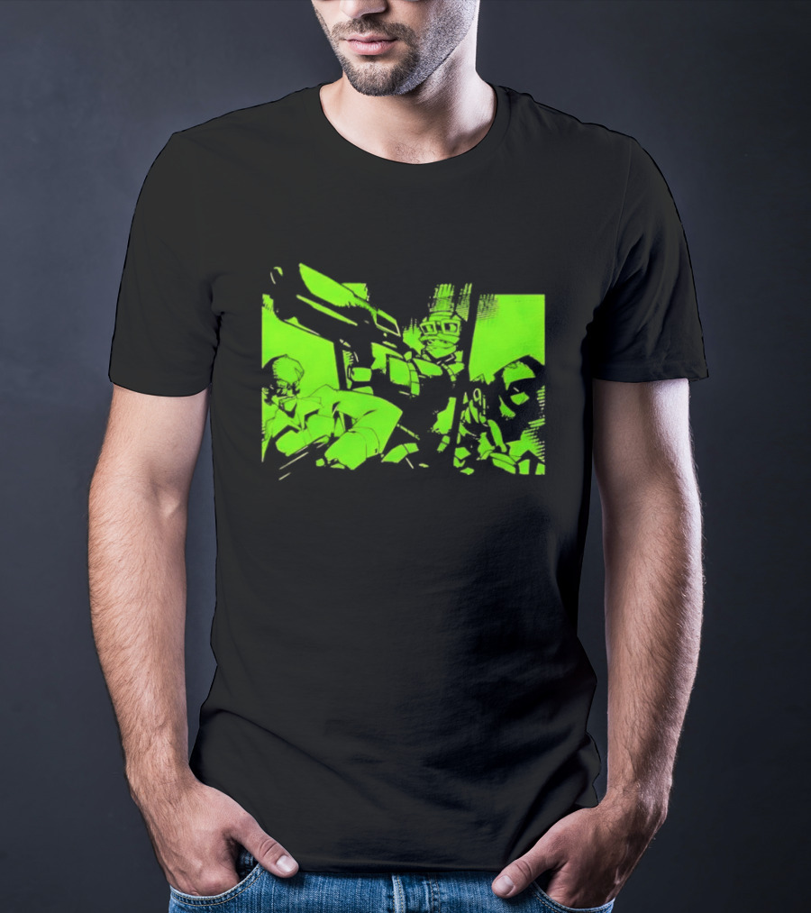 TimeSplitters Green Video Game Characters Neon T-Shirt