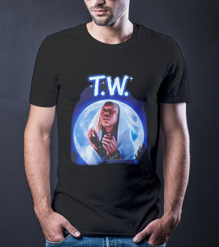 T.W. Moonlight Prayer Imagery Celestial T-Shirt