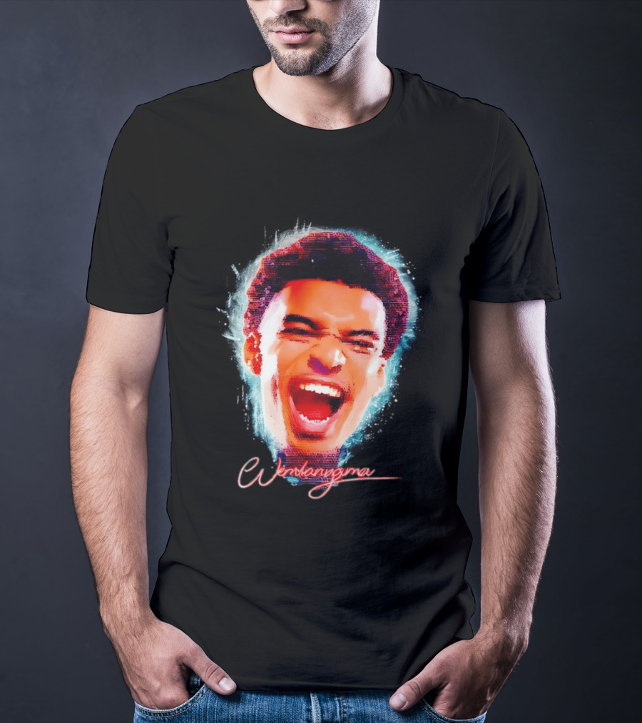 Wembanyama Spurs Basketball 2026 Big Head T-Shirt