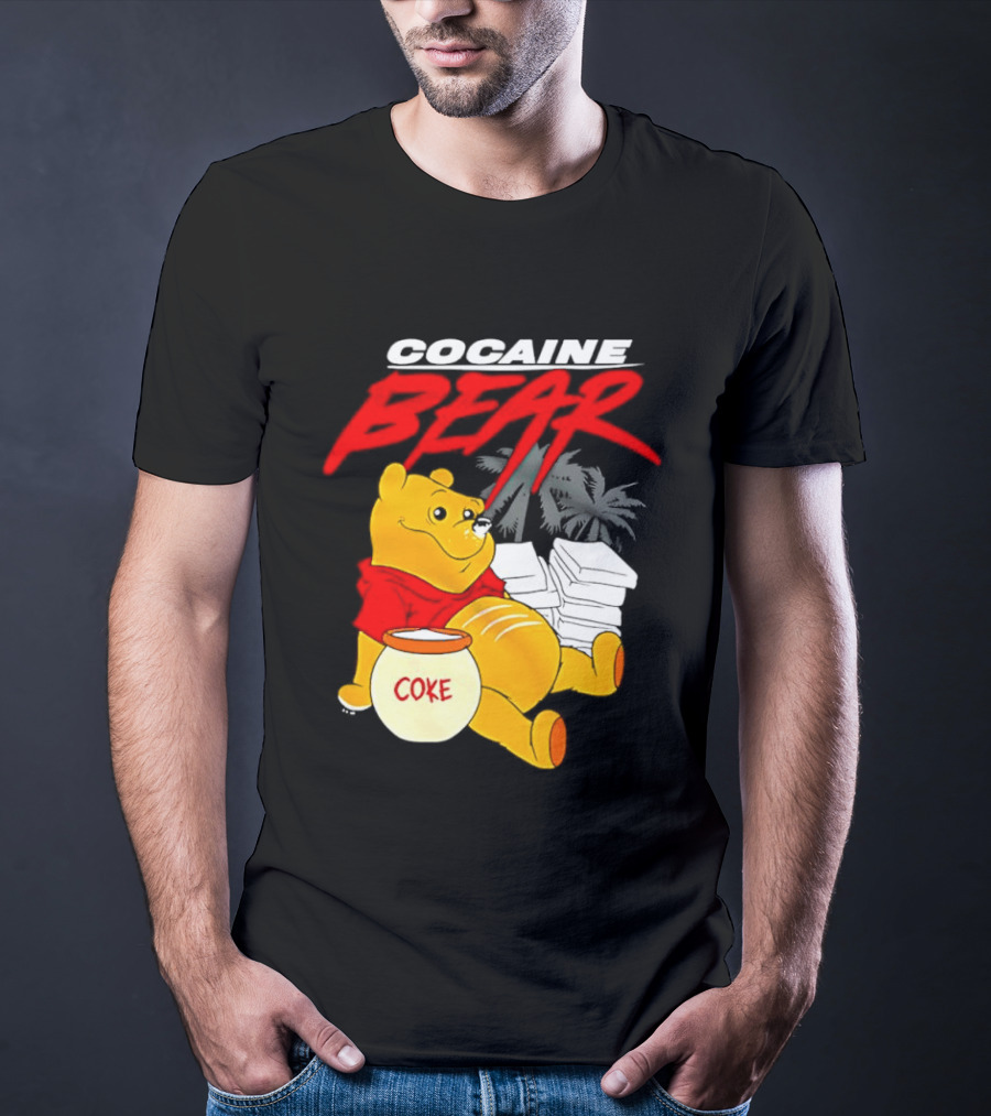Winnie The Pooh Cocaine Bear Coke Honey Pot T-Shirt
