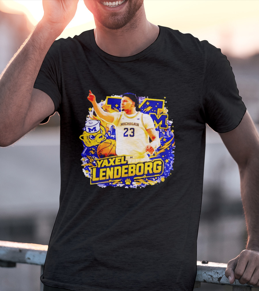 Yaxel Lendeborg Michigan Wolverines Basketball Player 23 Fans Collection T-Shirt