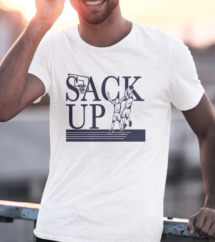 Sack Up Basketball Jumpers Dunking Hoop T-Shirt