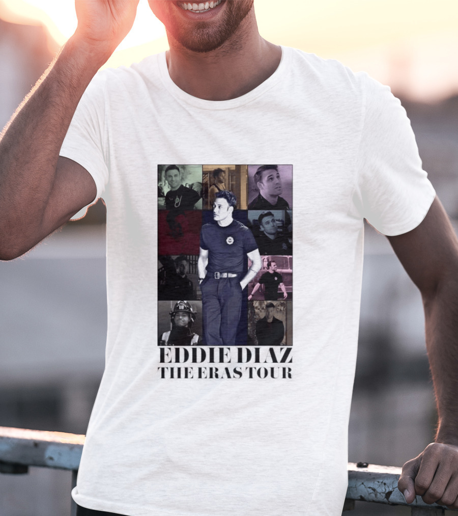 Eddie Diaz 911 TV Series The Eras Tour Collage T-Shirt