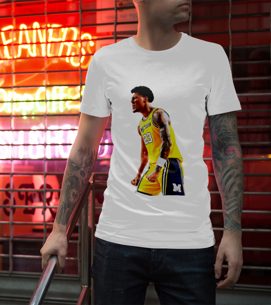 Yaxel Lendeborg Flex Motion Elite Energy Michigan Basketball 23 Jersey T-Shirt