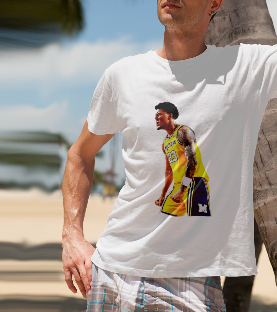 Yaxel Lendeborg Flex Motion Elite Energy Michigan Basketball 23 Jersey T-Shirt