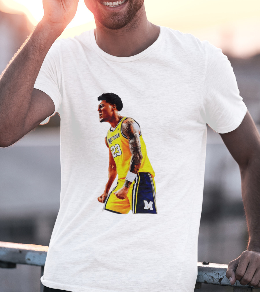 Yaxel Lendeborg Flex Motion Elite Energy Michigan Basketball 23 Jersey T-Shirt