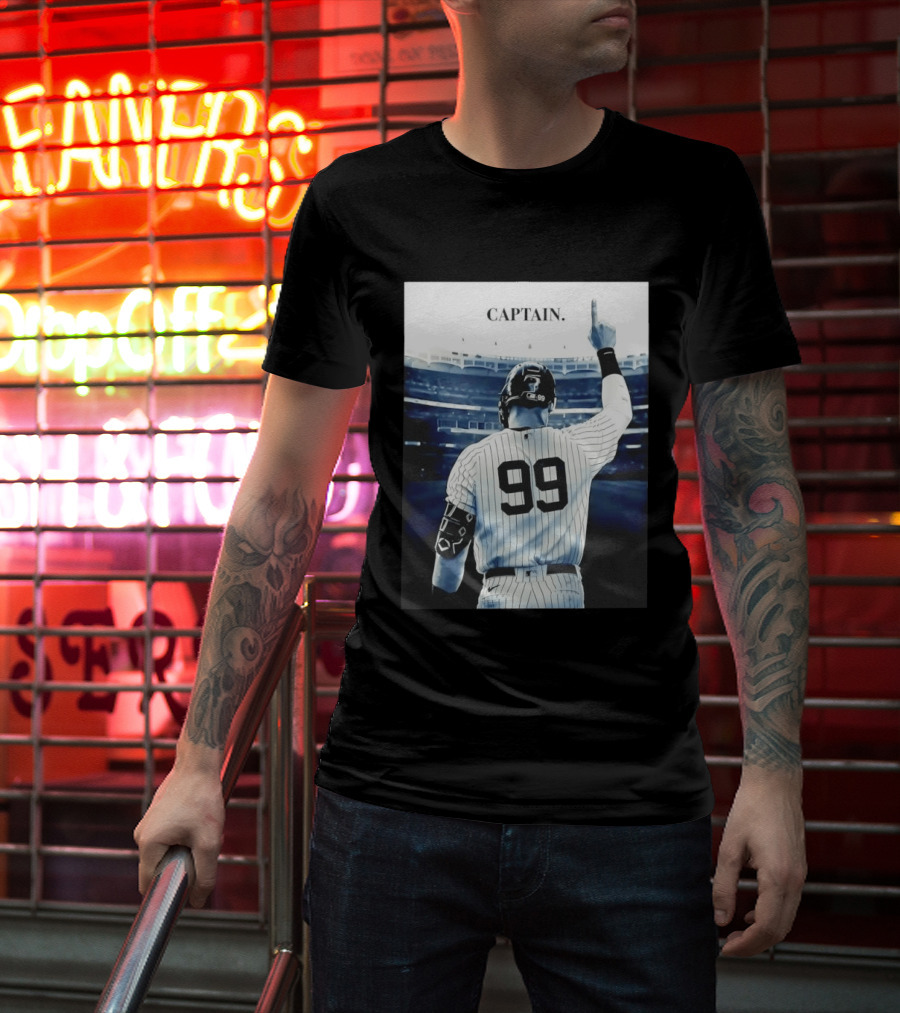 Aaron Judge 99 New York Yankees Captain Pointing Celebration T-Shirt