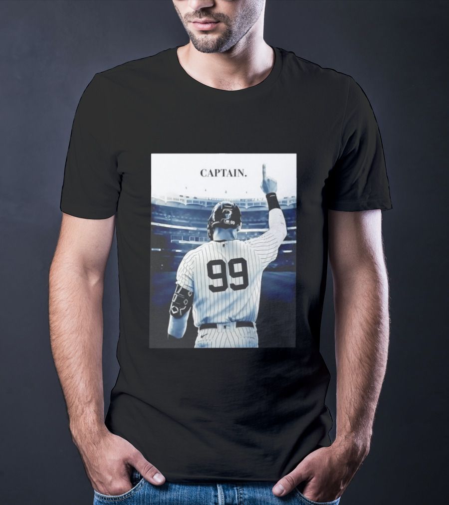 Aaron Judge 99 New York Yankees Captain Pointing Celebration T-Shirt