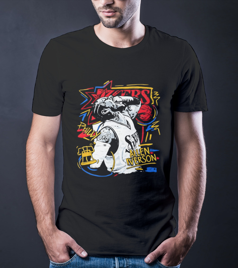Allen Iverson Sixers Philly Basketball Legend T-Shirt