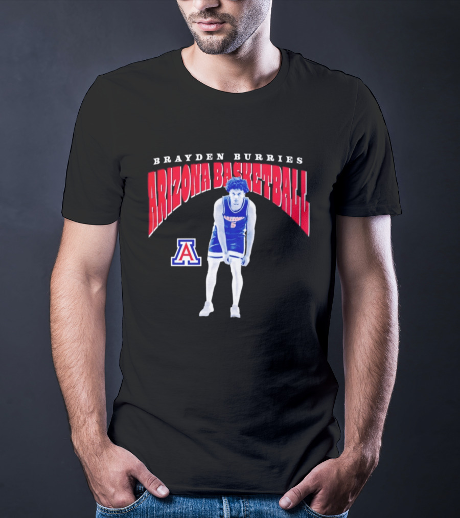 Brayden Burries Arizona Basketball 90s T-Shirt