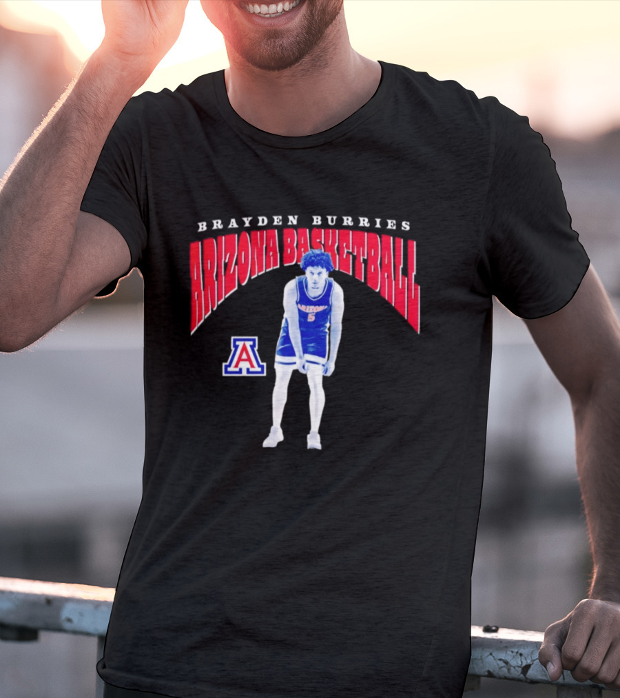 Brayden Burries Arizona Basketball 90s T-Shirt