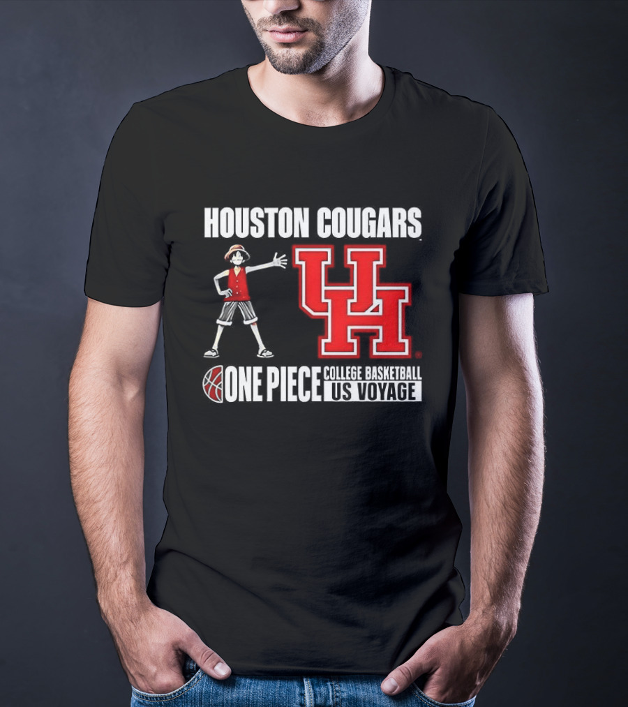 Houston Cougars UH One Piece College Basketball US Voyage T-Shirt