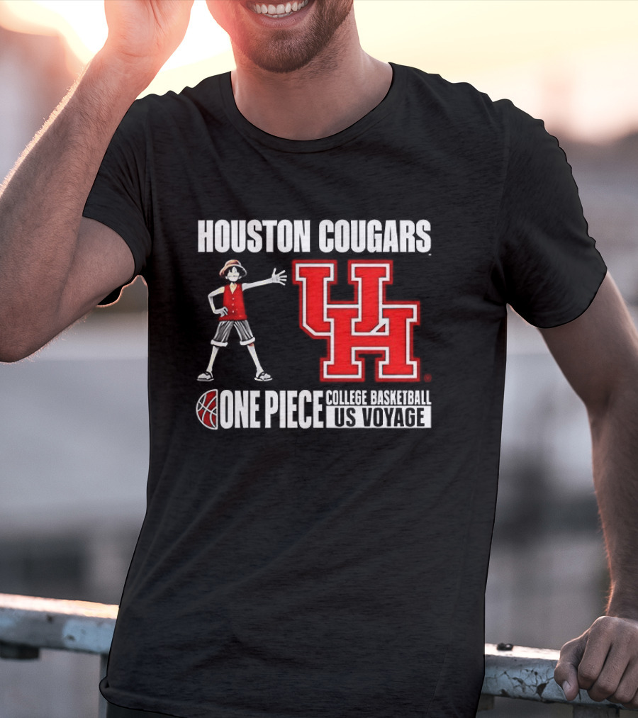 Houston Cougars UH One Piece College Basketball US Voyage T-Shirt
