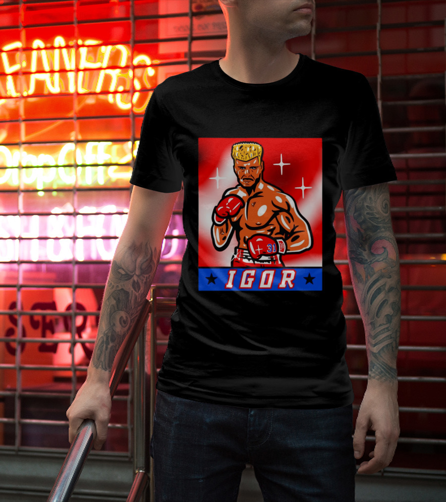 Igor Drago I Must Break You New York Rangers Boxing T-Shirt