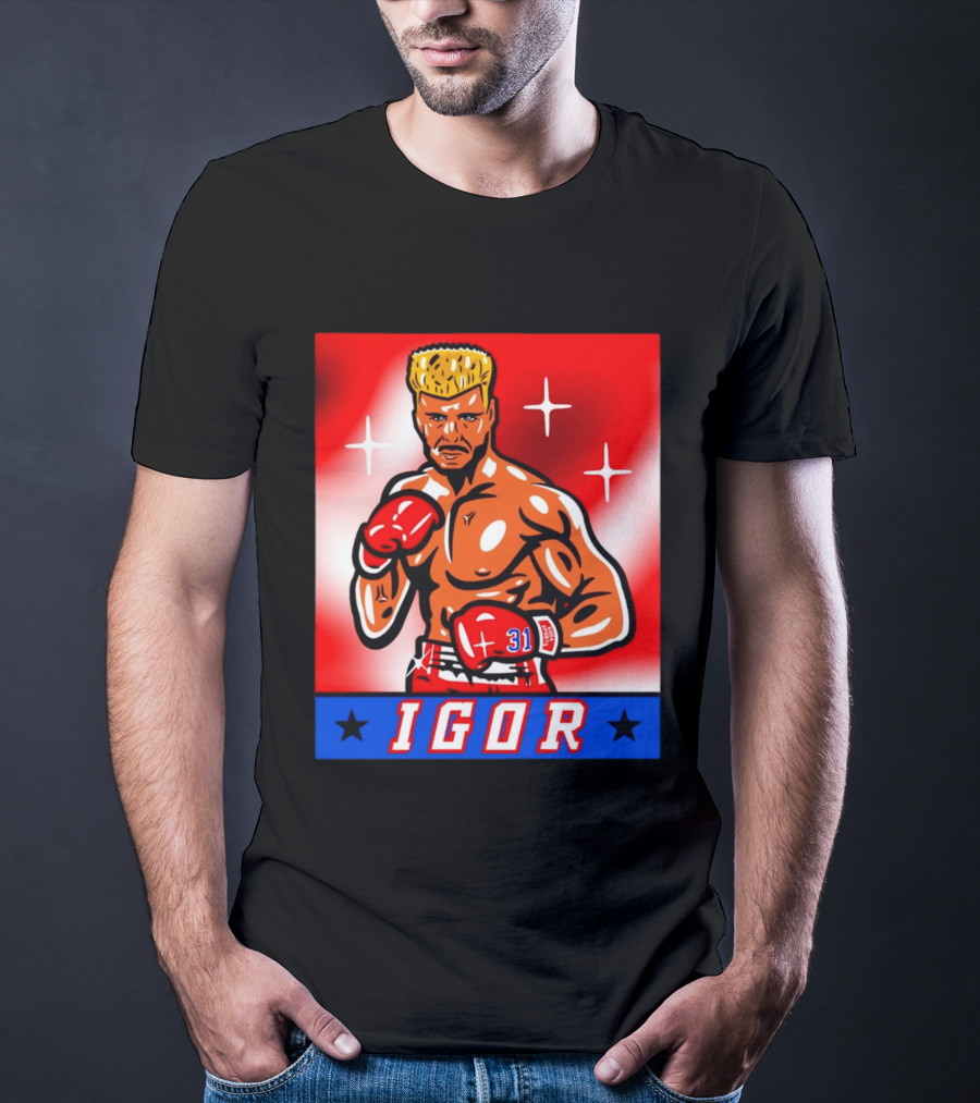 Igor Drago I Must Break You New York Rangers Boxing T-Shirt