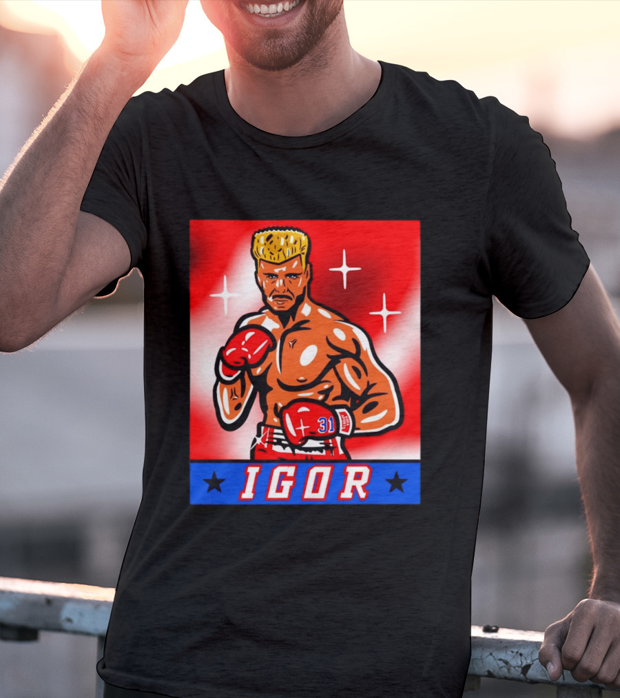 Igor Drago I Must Break You New York Rangers Boxing T-Shirt