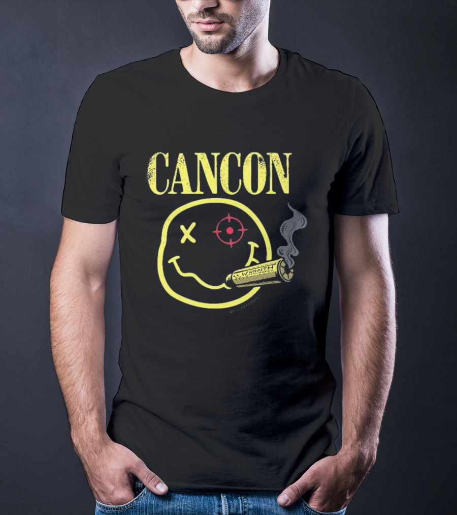 CANCON Smiley Wraithworks Target Smoking Round T-Shirt