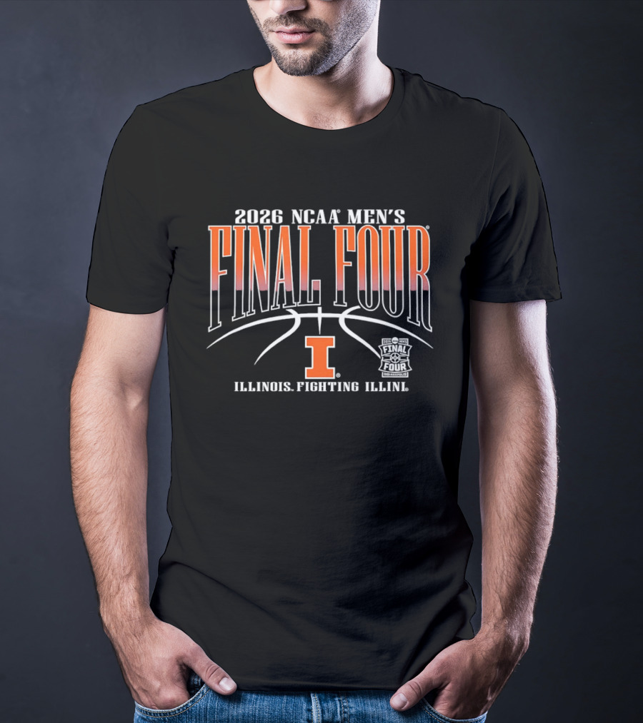 2026 NCAA Men's Final Four Illinois Fighting Illini Basketball T-Shirt