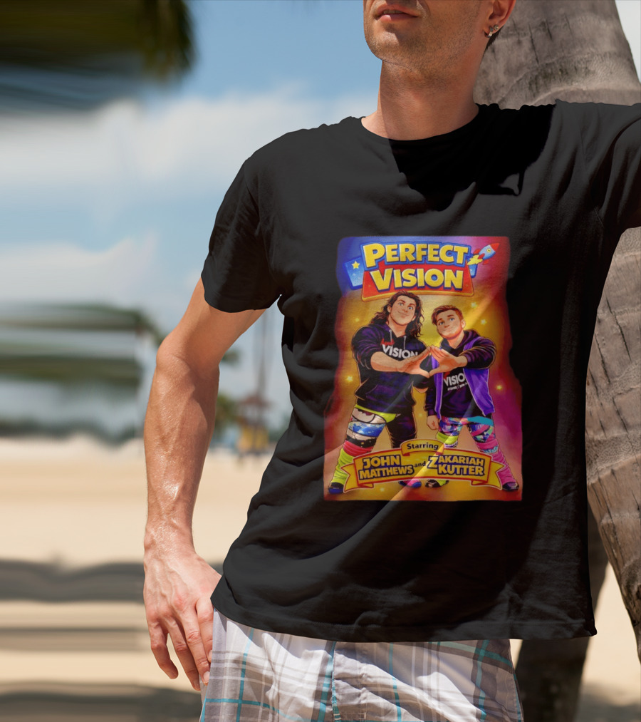 Perfect Vision Starring John Matthews And Zakariah Kutter Rocket T-Shirt