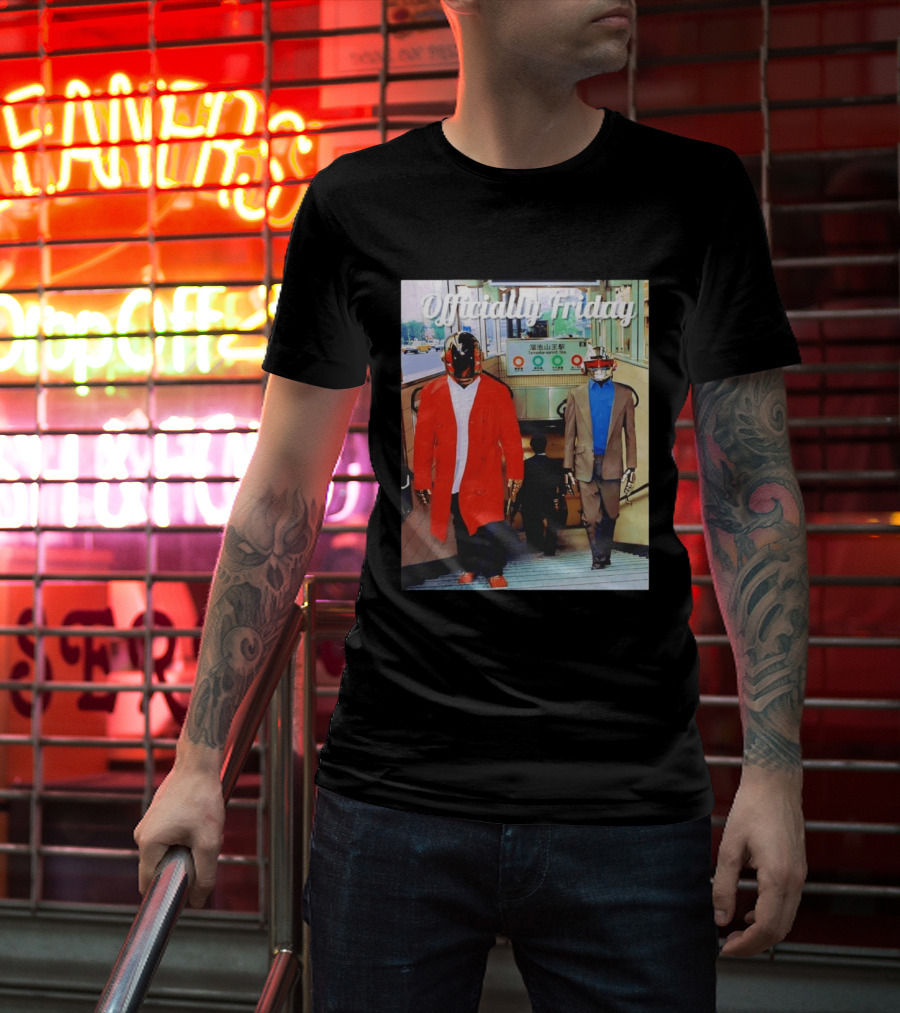Daft Punk Officially Friday Tokyo Subway Entrance T-Shirt