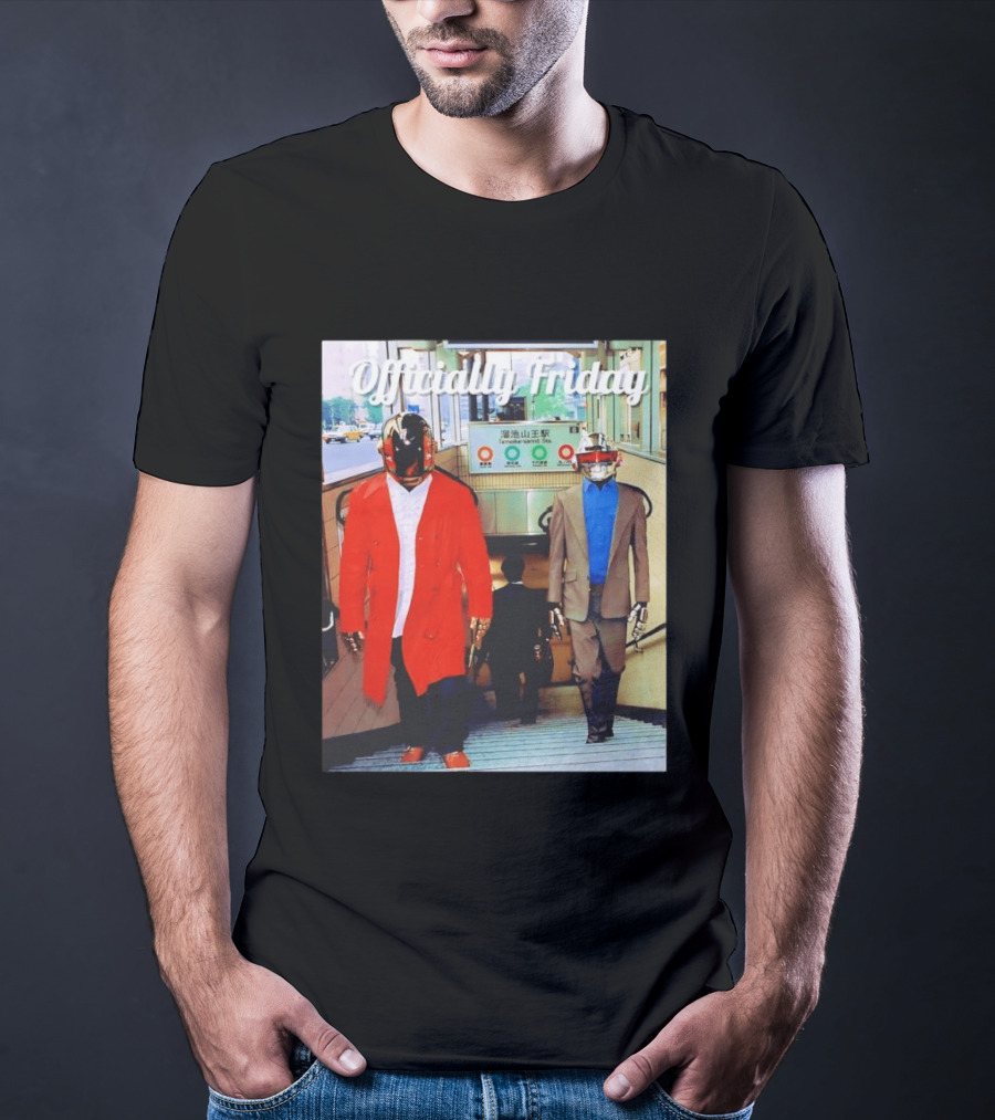 Daft Punk Officially Friday Tokyo Subway Entrance T-Shirt