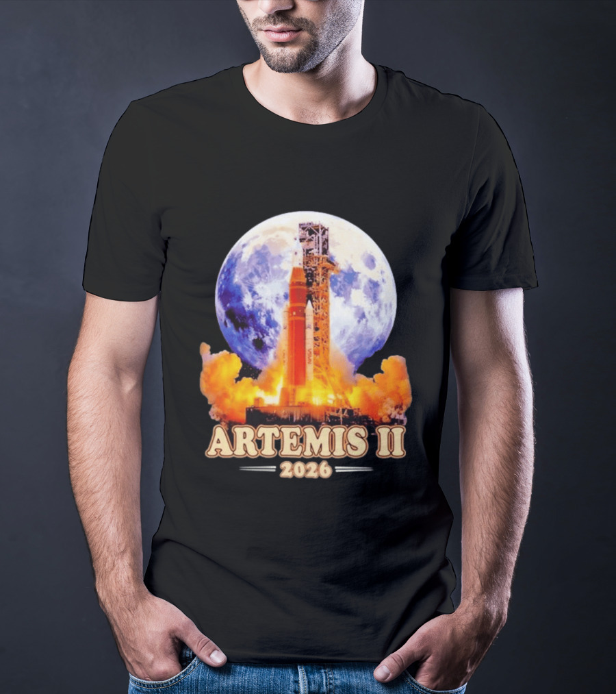 Artemis II Rocket Launch 2026 Moon Exploration T-Shirt