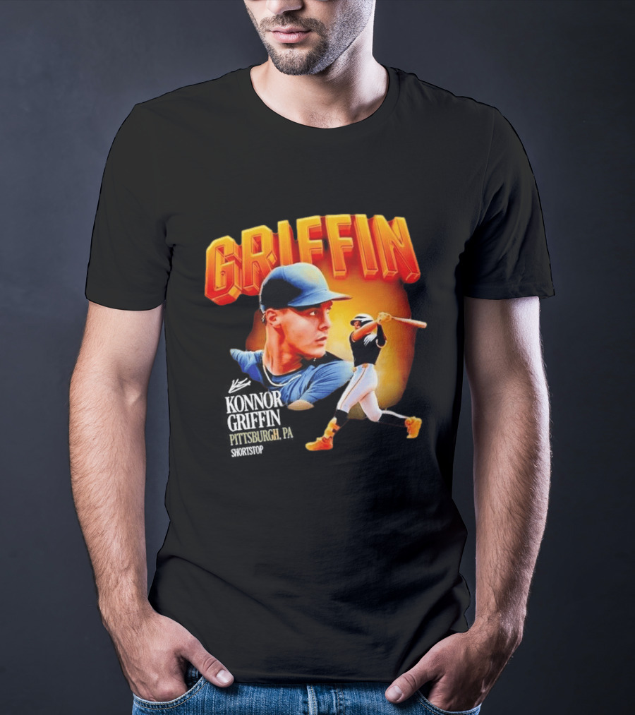 Griffin Pittsburgh Debut Konnor Baseball Shortstop Collage T-Shirt