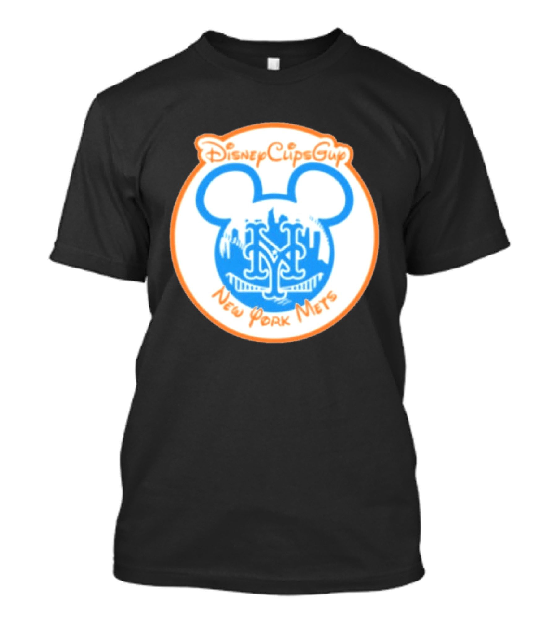 Disney Cups Guy New York Mets Mickey Ears T-Shirt