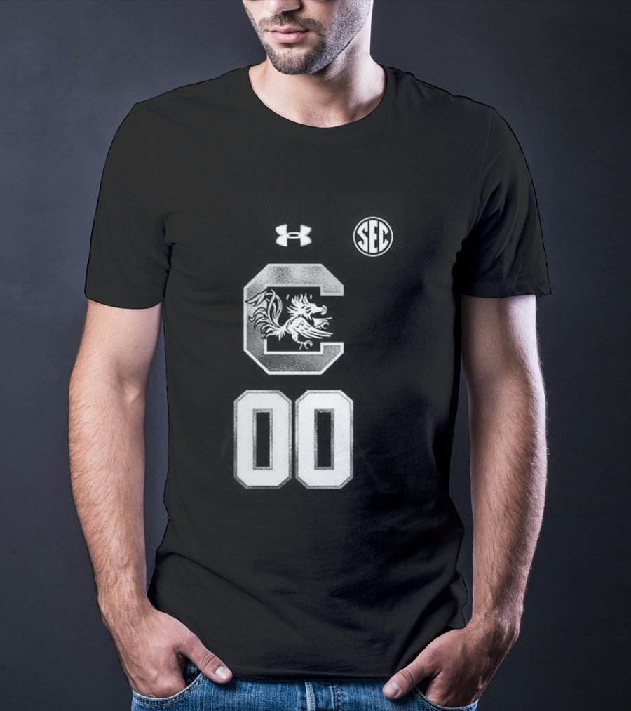 South Carolina Gamecocks Women's Basketball 2026 Uniform Black Custom Under Armour SEC T-Shirt