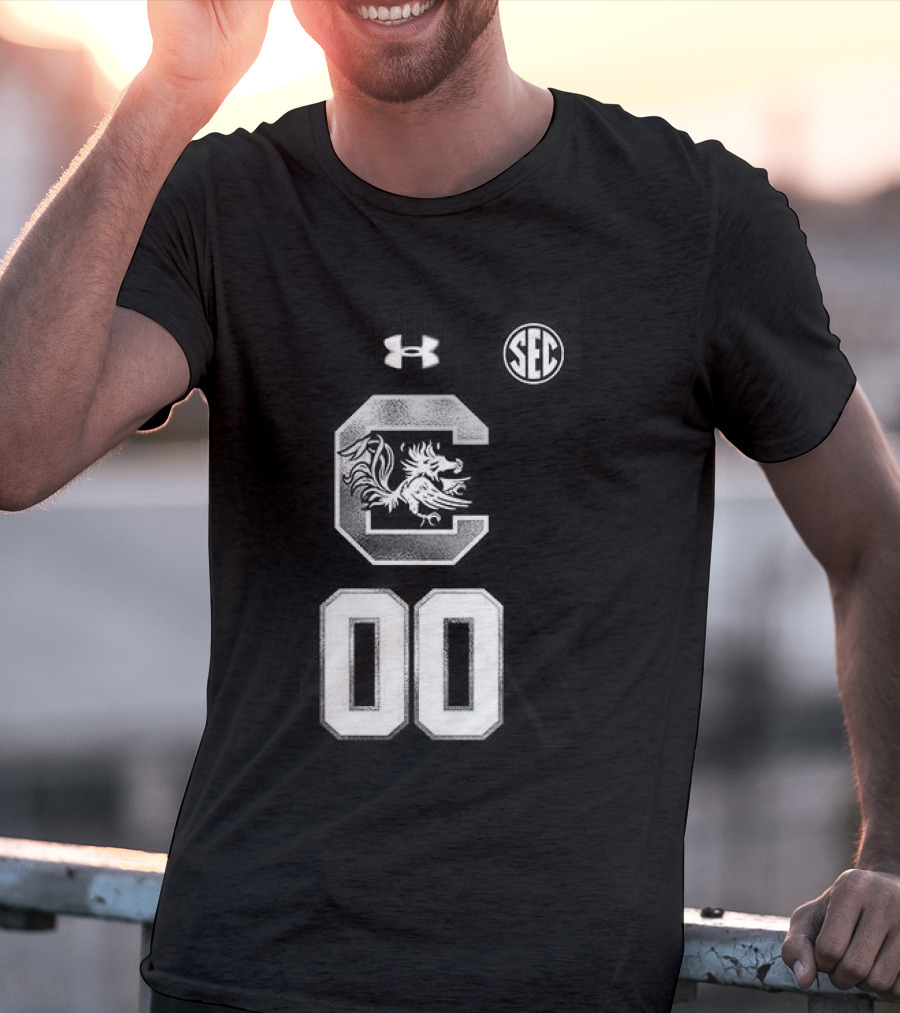South Carolina Gamecocks Women's Basketball 2026 Uniform Black Custom Under Armour SEC T-Shirt