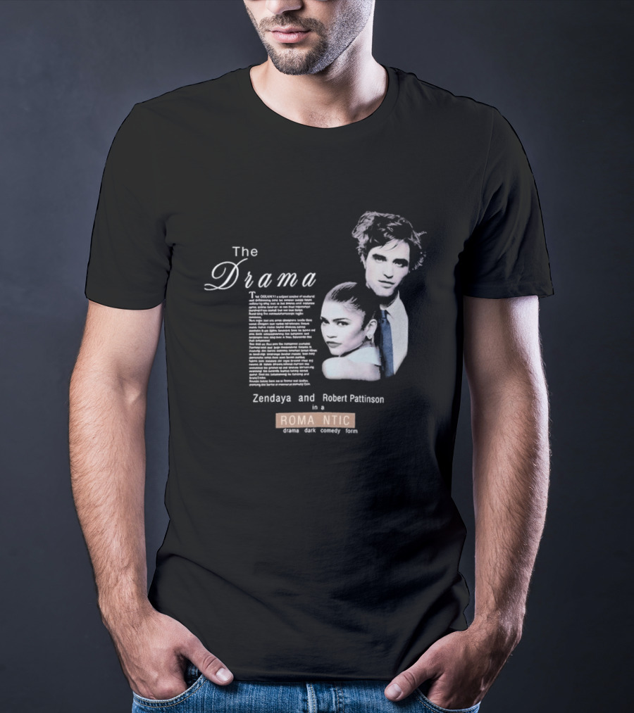 The Drama Zendaya And Robert Pattinson Romantic Fantasy 1980s T-Shirt