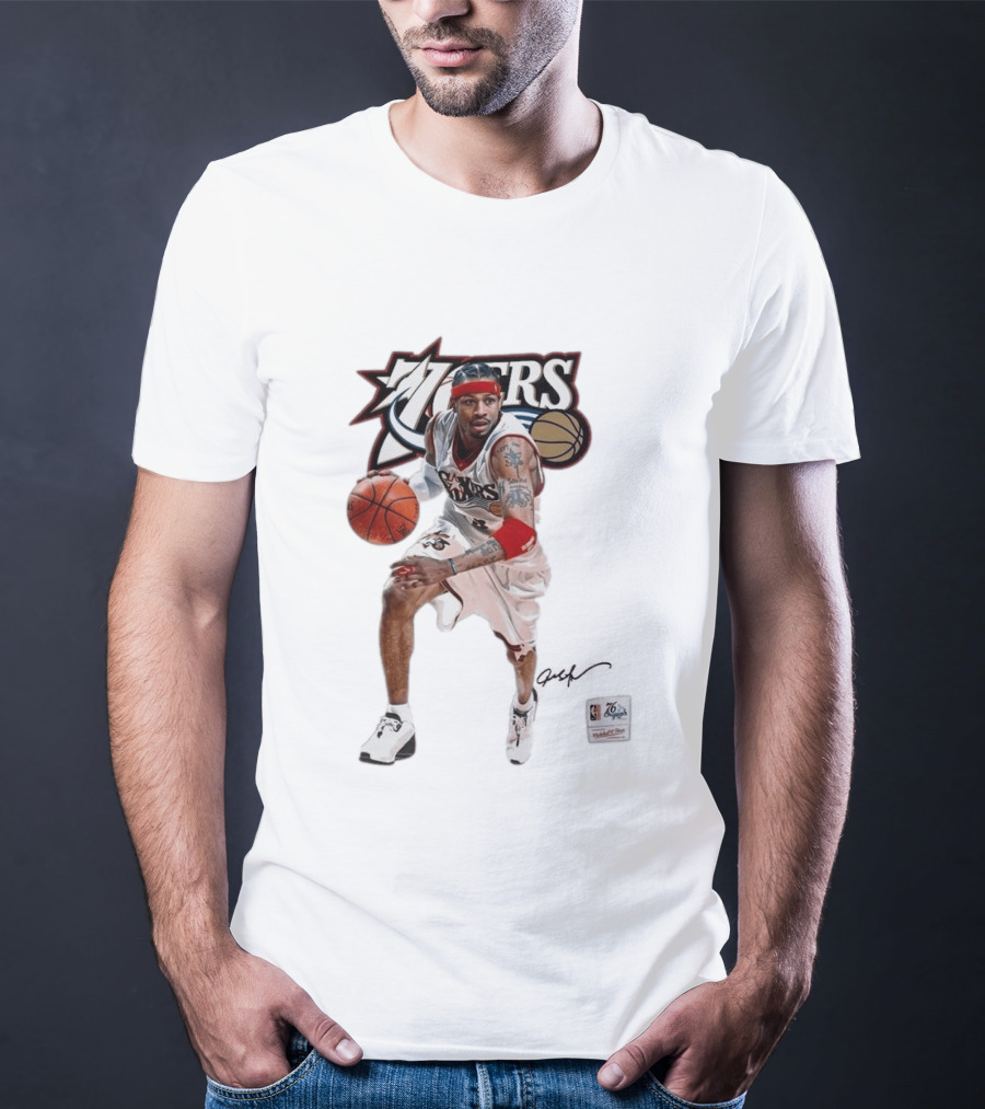 Allen Iverson Philadelphia 76ers Legendary Playmaker Basketball T-Shirt