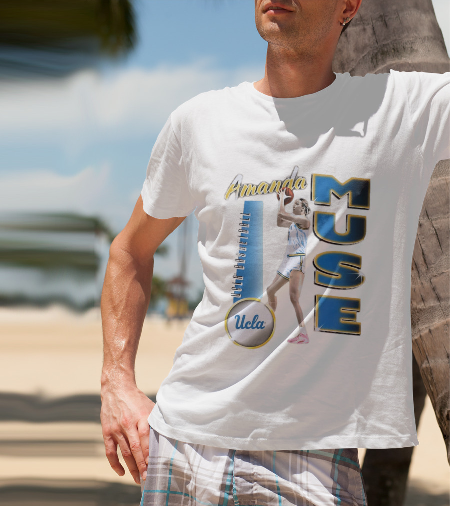 Amanda Muse UCLA Bruins Basketball Player Stylish Blue And Gold T-Shirt
