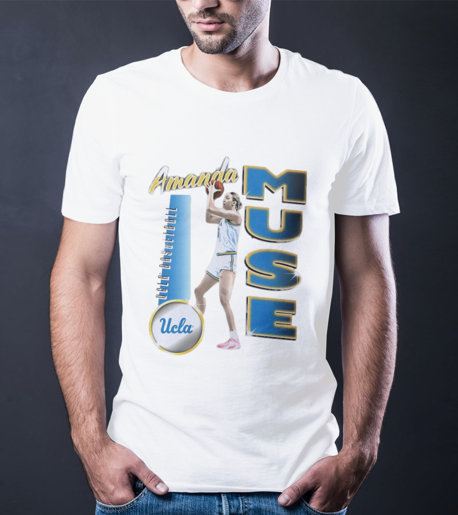 Amanda Muse UCLA Bruins Basketball Player Stylish Blue And Gold T-Shirt