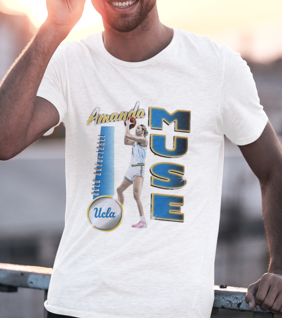 Amanda Muse UCLA Bruins Basketball Player Stylish Blue And Gold T-Shirt