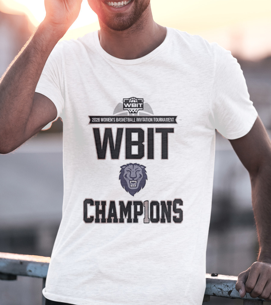 Columbia Lions WBIT Champions 2026 Women's Basketball Invitation Tournament T-Shirt