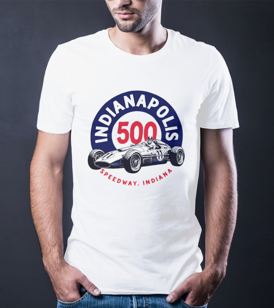 Indianapolis 500 Speedway Indiana Racing Car T-Shirt