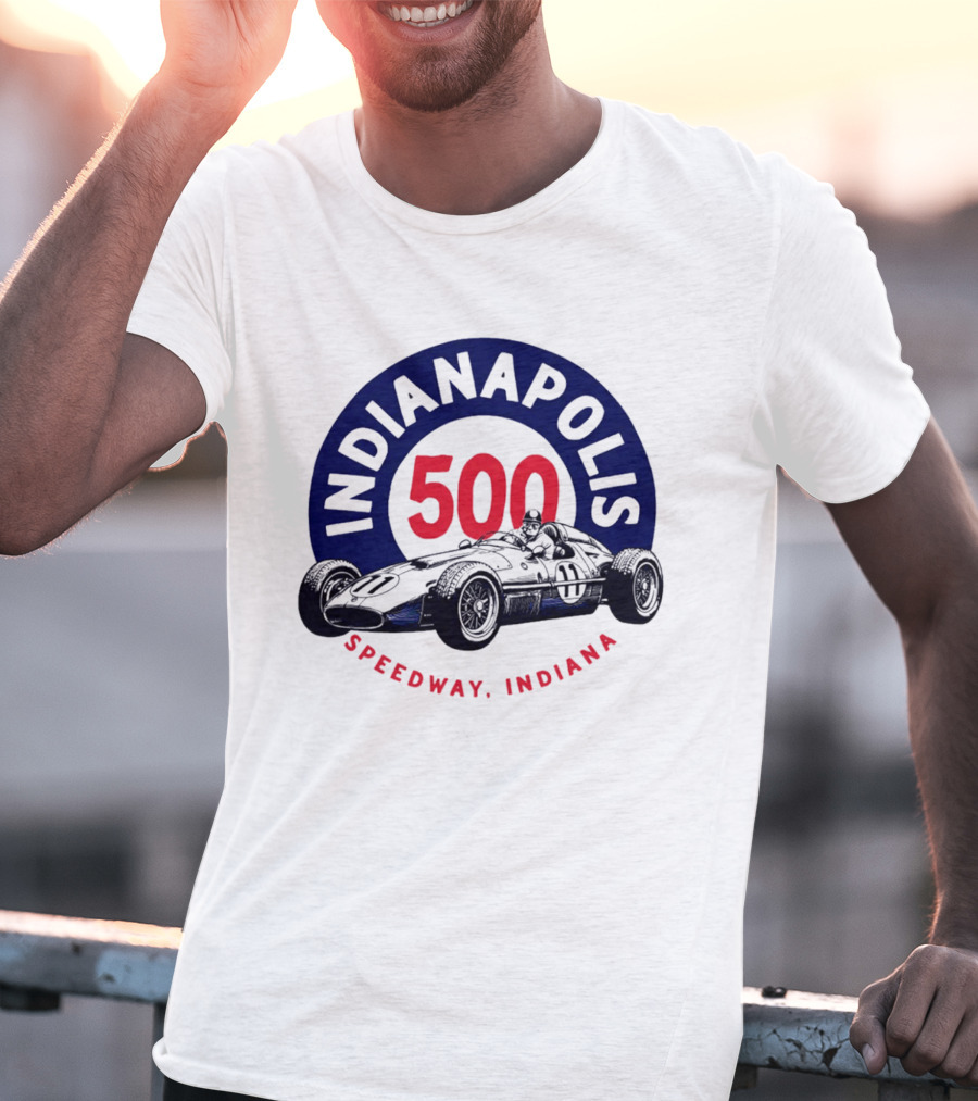 Indianapolis 500 Speedway Indiana Racing Car T-Shirt